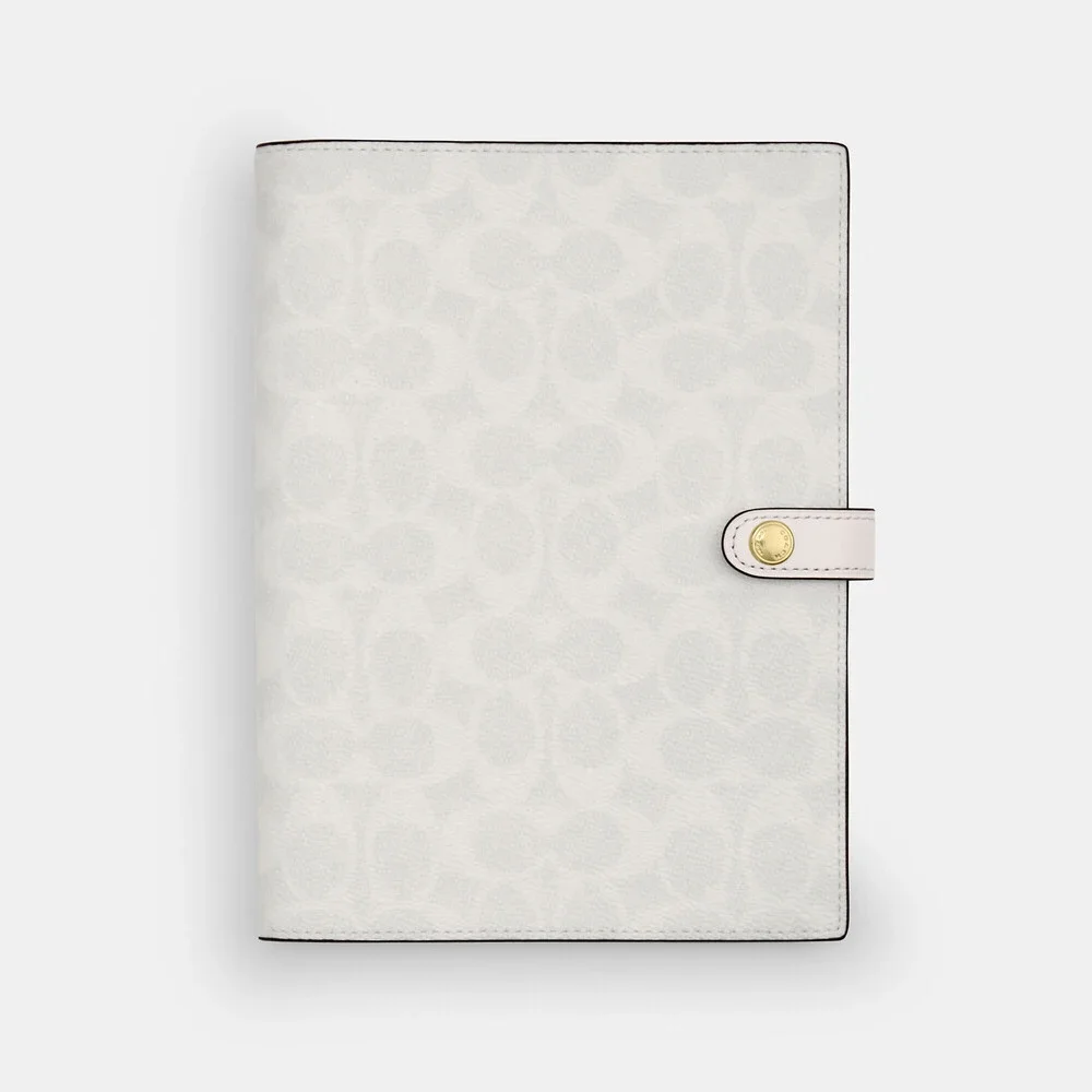 Coach Notebook In Signature Canvas chalk - Picture 1 of 3